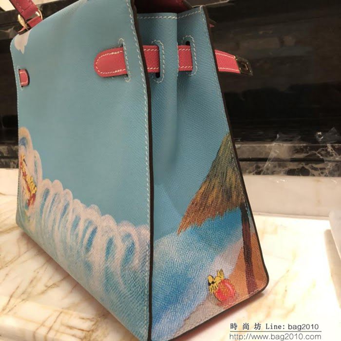 HERMES愛馬仕 經典款 凱莉包 Sunshine 時尚百搭款手提包  Ama1054
